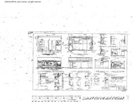Northern Pacific Engineering Drawing, Lunch and Locker Building - Section Tool House at Parkwater...