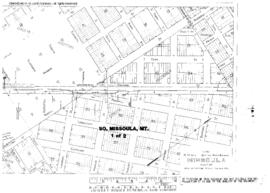 Plat Map of Northern Pacific Facilities at South Missoula, Montana, 1929