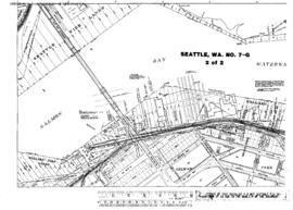 Plat Map of Great Northern Facilities at Seattle, Washington, 1965