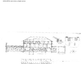 Northern Pacific Engineering Drawing, Depot at Missoula, Montana, 1901