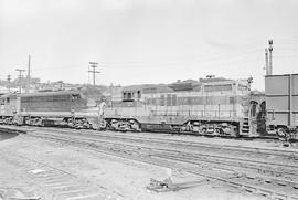 Burlington Northern diesel locomotive 1784 at Tacoma, Washington in 1971.