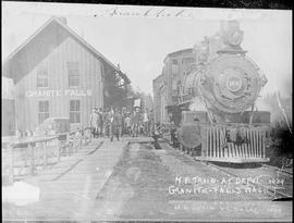 Northern Pacific station at Granite Falls, Washington, 1909.