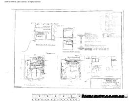 Great Northern Engineering Drawing, Yard Office at Spokane, Washington, 1967