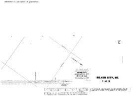 Plat Map of Great Northern Facilities at Silver City, Montana, 1965