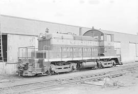 Burlington Northern diesel locomotive 81 at Seattle, Washington in 1974.