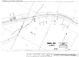 Plat Map of Great Northern Facilities at Nemo, Washington, 1947