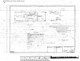 Great Northern Engineering Drawing, Depot at Wolf Creek, Montana, 1965