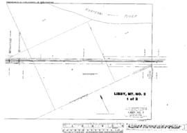 Plat Map of Great Northern Facilities at Libby, Montana, undated