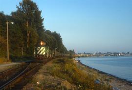 Burlington Northern 8146 at White Rock, British Columbia in 1988.