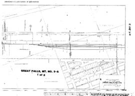 Plat Map of Great Northern Facilities at Great Falls, Montana, undated