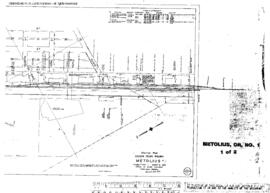 Plat Map of Oregon Trunk Facilities at Metolius, Oregon, 1948