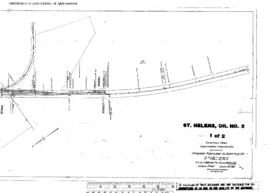 Plat Map of Spokane, Portland, and Seattle Railway Facilities at Saint Helens, Oregon, 1915