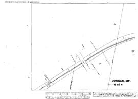 Plat Map of Great Northern Facilities at Lohman, Montana, 1965