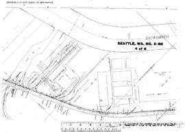 Plat Map of Northern Pacific Facilities at Seattle, Washington, 1952