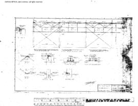 Northern Pacific Engineering Drawing, Car Repair Shed at Parkwater, Washington, 1957