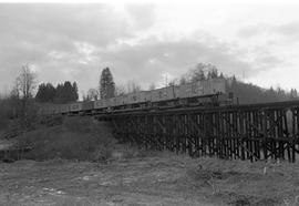 Burlington Northern accident at Abbotsford, British Columbia in 1975.