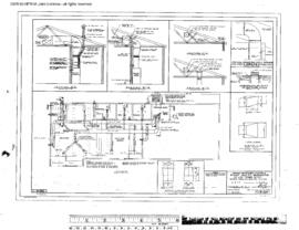 Great Northern Engineering Drawing, Depot at Skagit Valley, Washington, 1973