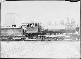 Northern Pacific steam locomotive 490 at Roslyn, Washington, circa 1890.