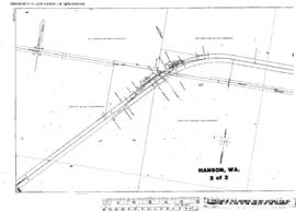 Plat Map of Northern Pacific Facilities at Hanson, Washington, 1914