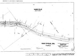 Plat Map of Northern Pacific Facilities at Vansycle, Oregon, 1955