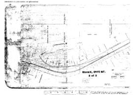 Plat Map of Great Northern Facilities at Essex Pit, Montana, 1949