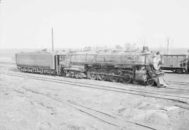 Northern Pacific steam locomotive 2676 at Dilworth, Minnesota, in 1952.