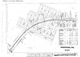 Plat Map of Spokane, Portland, and Seattle Railway Facilities at Washtucna, Washington, 1915