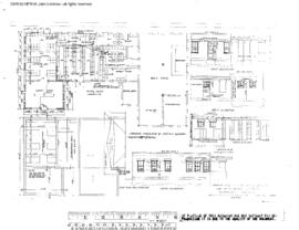 Spokane, Portland, and Seattle Railway Engineering Drawing, Yardmaster's Quarters at Portland, Or...