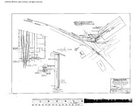 Northern Pacific Engineering Drawing, Engine House at Walla Walla, Washington, 1963