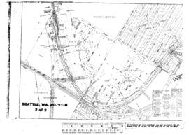 Plat Map of Northern Pacific Facilities at Seattle, Washington, 1914