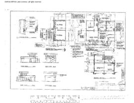 Northern Pacific Engineering Drawing, Yard Office at Stacy Street Hub, Seattle, Washington, 1985