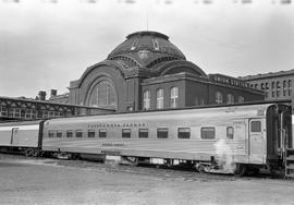 Chicago, Burlington and Quincy Railroad  passenger car Silver Valley at Tacoma, Washington, in Ju...