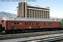 Northwestern Rail Equipment Passenger Car 735 at Wenatchee, Washington, 1987