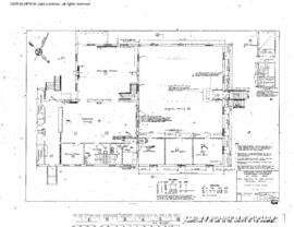 Northern Pacific Engineering Drawing, Yard Office and Tower at Pasco, Washington, 1969