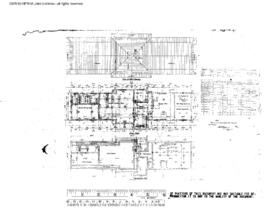 Northern Pacific Engineering Drawing, Depot at Hoquiam, Washington, 1915