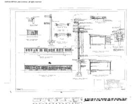 Great Northern Engineering Drawing, Car Shop at Whitefish, Montana, 1942