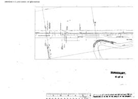 Plat Map of Great Northern Facilities at Zurich, Montana, 1960