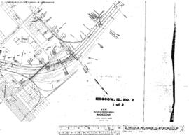 Plat Map of Northern Pacific Facilities at Moscow, Idaho, undated