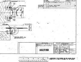 Northern Pacific Engineering Drawing, Car Shop, One Spot at Missoula, Montana, 1968
