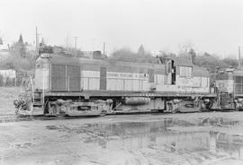 Burlington Northern diesel locomotive 4071 at Vancouver, Washington in 1971.