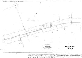 Plat Map of Northern Pacific Facilities at Noxon, Montana, 1956