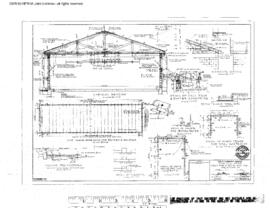 Great Northern Engineering Drawing, Commissary - Pullman Service Building - King Street Coach Yar...