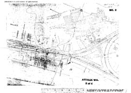 Plat Map of Northern Pacific Facilities at Attalia, Washington, undated