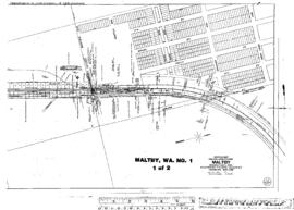 Plat Map of Northern Pacific Facilities at Maltby, Washington, undated