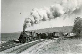 Great Northern Railway steam locomotive 3144 at Ballard, Washington, undated.
