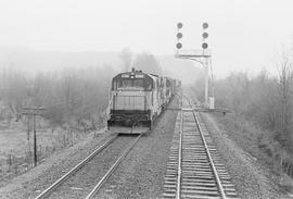 Chicago, Milwaukee, St. Paul & Pacific Railroad Company diesel locomotive number 6006 at Long...