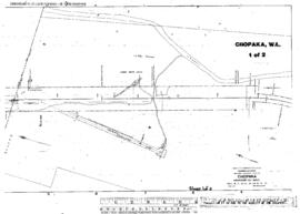 Plat Map of Great Northern Facilities at Chopaka, Washington, undated