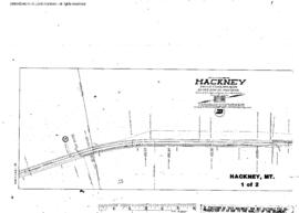 Plat Map of Northern Pacific Facilities at Hackney, Montana, 1914