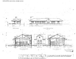 Northern Pacific Engineering Drawing, Depot at Garrison, Montana, undated