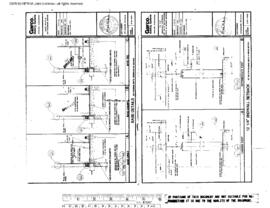 Burlington Northern Engineering Drawing, Unnamed Structure at Spokane, Washington, 1981